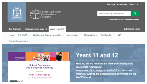 The SCSA (School Curriculum and Standards Authority) website has all the unit guides for Western Australian subjects